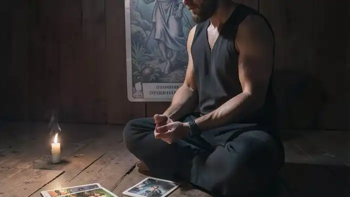 расклад для медитации с Таро — семь карт в круге, символы отражают внутренний мир