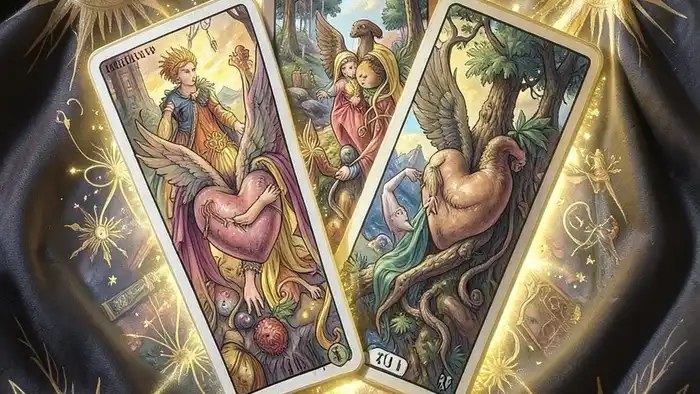 Расклад два сердца: шесть карт Таро, выложенных в форме двух сердец, для анализа эмоциональных связей