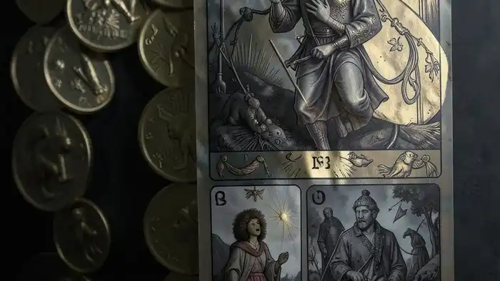 Расклад Таро "лента Мёбиуса" на финансы — схема из 7 карт, показывающая циклические финансовые установки и паттерны