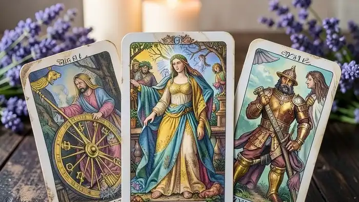 Расклад Таро на три карты на роды: Императрица, Король Жезлов, Колесо Фортуны — схема и символика для беременных