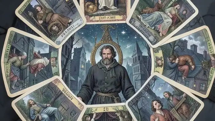 Расклад Таро на все сферы жизни на истинные намерения мужчины — схема из 10 карт с символами любви, карьеры, финансов, здоровья, семьи, внутреннего мира, прошлого, будущего, препятствий и итога