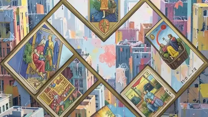 Расклад Таро "ромб" на командировку — схема из семи позиций с картами