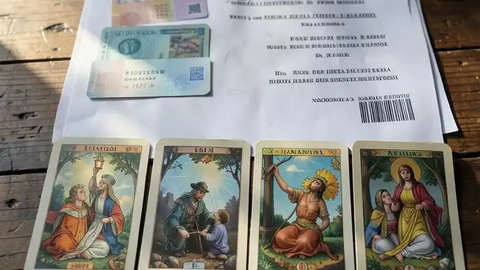 Расклад Таро "рука судьбы" на документы — семь позиций, показывающих энергетические силы, влияющие на бумажные процедуры