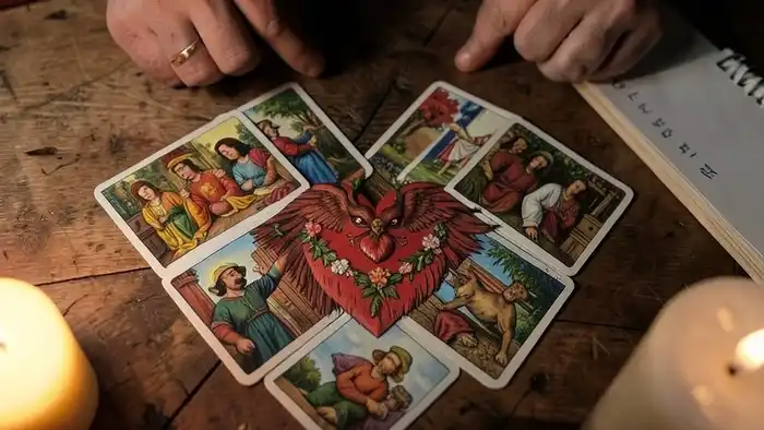 Расклад Таро "сердце" на халтуру — схема из 7 карт, показывающая, почему ты не уходишь из работы, которую ненавидишь