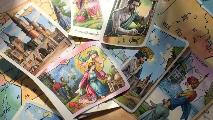 Расклад Таро "цепочка" на Турцию — схема с картами и символами страны