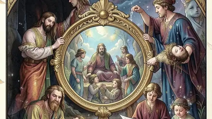 Расклад Таро "зеркало души" на семейный бюджет — схема с картами, показывающая эмоциональные роли в семье