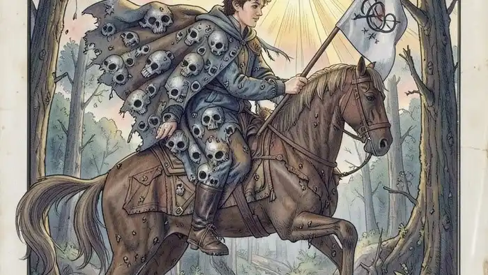 Смерть описание карты таро — всадник на коне с плащом и знаменем бесконечности, символ трансформации